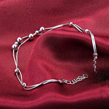 Load image into Gallery viewer, Sterling Silver Women Anklets Round Lucky Bead