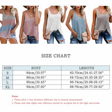 Load image into Gallery viewer, Fashion Crochet Color Block Loose Knitted Cami V neck Tank Tops