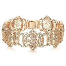 Load image into Gallery viewer, Fashion Cut Out Carved Flowers Bracelet for Women Gilrs 585 Rose Gold - Sophornlilly