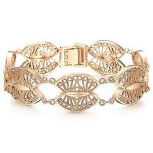 Load image into Gallery viewer, Fashion Cut Out Carved Flowers Bracelet for Women Gilrs 585 Rose Gold - Sophornlilly
