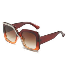 Load image into Gallery viewer, Fashion Diamond Designer Square Sunglasses