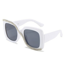 Load image into Gallery viewer, Fashion Diamond Designer Square Sunglasses