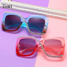 Load image into Gallery viewer, Fashion Diamond Designer Square Sunglasses