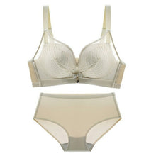 Load image into Gallery viewer, Fashion Embroidery Bras Underwear Women Set Plus Size Lingerie Sexy