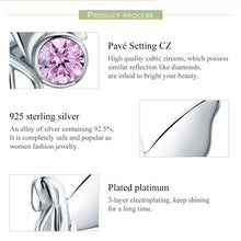 Load image into Gallery viewer, Fashion Flower Fairy Pink CZ Stud Earrings for Women 2021 New Trendy