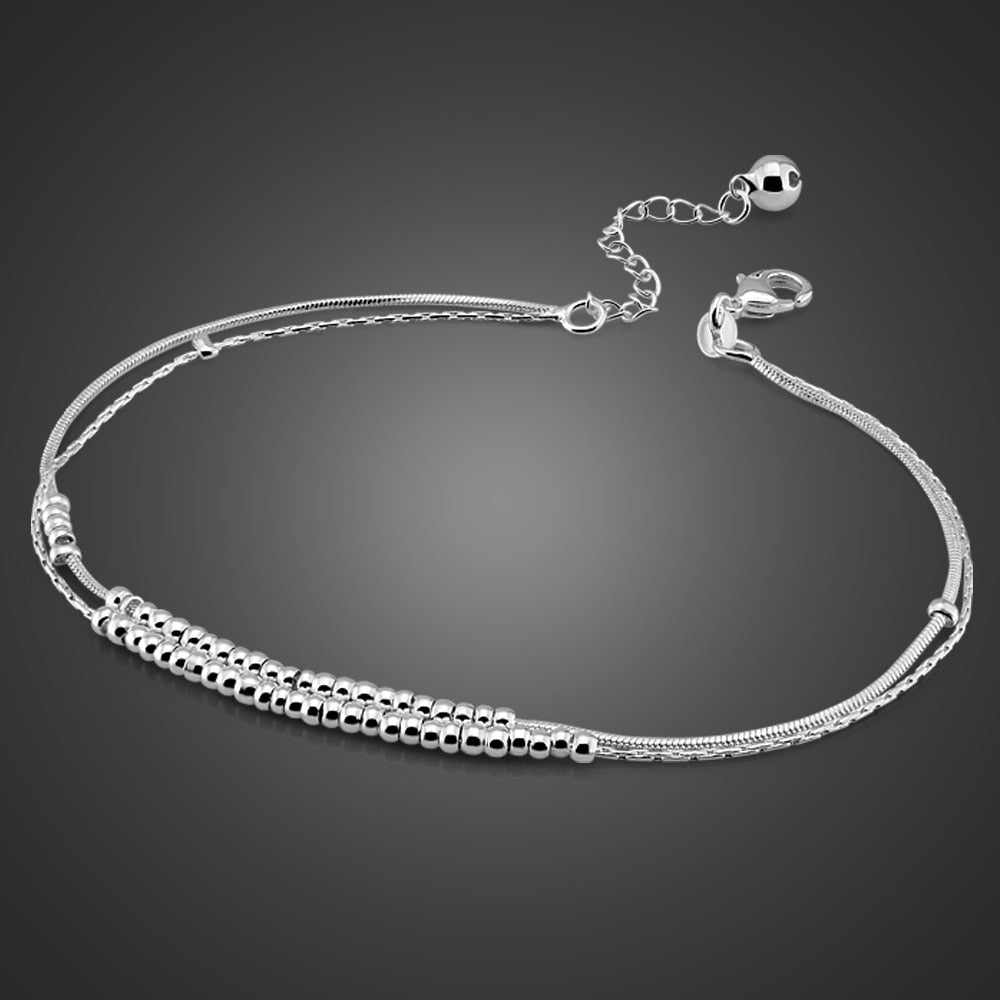 Fashion Girl Bell Anklets 100%  sterling silver women  Bracelet