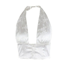 Load image into Gallery viewer, Fashion Jacquard Halter Sexy Tops Women Summer Streetwear Breasted