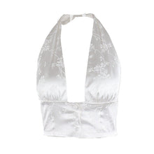 Load image into Gallery viewer, Fashion Jacquard Halter Sexy Tops Women Summer Streetwear Breasted