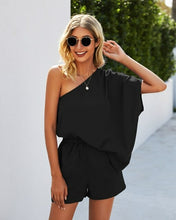 Load image into Gallery viewer, Fashion Jumpsuit Women Skew Collar High Waist Casual Women Playsuit - Sophornlilly