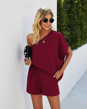 Load image into Gallery viewer, Fashion Jumpsuit Women Skew Collar High Waist Casual Women Playsuit - Sophornlilly