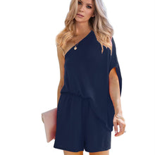 Load image into Gallery viewer, Fashion Jumpsuit Women Skew Collar High Waist Casual Women Playsuit - Sophornlilly