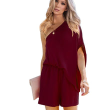 Load image into Gallery viewer, Fashion Jumpsuit Women Skew Collar High Waist Casual Women Playsuit - Sophornlilly