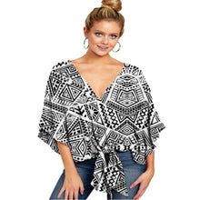 Load image into Gallery viewer, Fashion Knotted Blouse Shirt Women Spring Summer Tops