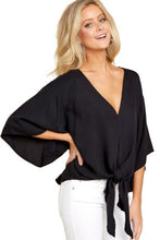 Load image into Gallery viewer, Fashion Knotted Blouse Shirt Women Spring Summer Tops
