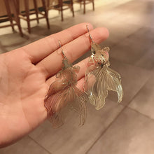 Load image into Gallery viewer, Fashion Koi Earrings Personality Metal Piece Pendant Earrings Hollow