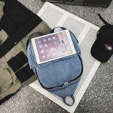 Load image into Gallery viewer, Fashion Ladies Denim Backpack Shoulder Bag Female Vintage Shoulder