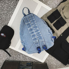 Load image into Gallery viewer, Fashion Ladies Denim Backpack Shoulder Bag Female Vintage Shoulder