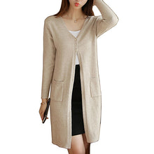 Load image into Gallery viewer, Long Cardigan Fashion Loose Knit Sweater