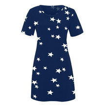 Load image into Gallery viewer, Fashion  Loose Casual Female Dress Summer Casual Short Sleeve O - Sophornlilly