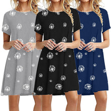 Load image into Gallery viewer, Fashion  Loose Casual Female Dress Summer Casual Short Sleeve O - Sophornlilly