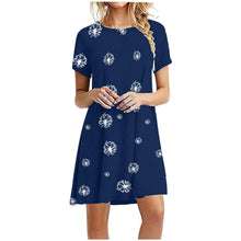 Load image into Gallery viewer, Fashion  Loose Casual Female Dress Summer Casual Short Sleeve O - Sophornlilly