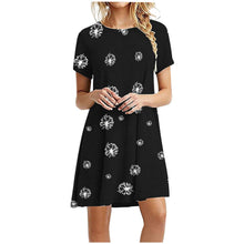 Load image into Gallery viewer, Fashion  Loose Casual Female Dress Summer Casual Short Sleeve O - Sophornlilly