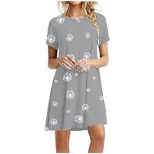 Load image into Gallery viewer, Fashion  Loose Casual Female Dress Summer Casual Short Sleeve O - Sophornlilly