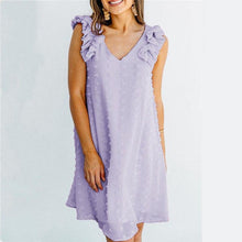 Load image into Gallery viewer, Fashion Loose Pullover A Line Mini Dress Ladies Summer New Solid - Sophornlilly