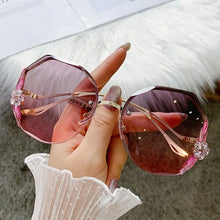 Load image into Gallery viewer, Fashion Luxury Sunglasses Bling Rhinestone Vintage Shades