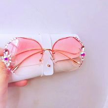 Load image into Gallery viewer, Fashion Luxury Sunglasses Bling Rhinestone Vintage Shades