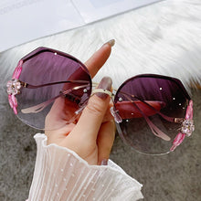 Load image into Gallery viewer, Fashion Luxury Sunglasses Bling Rhinestone Vintage Shades