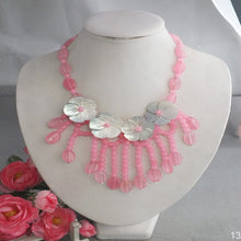 Load image into Gallery viewer, Fashion Necklace With Shell Flower Jewelry For Wedding 18"|Chain