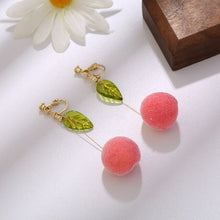 Load image into Gallery viewer, Fashion New Simulation Peach Stud Earrings Girl Cute Romantic