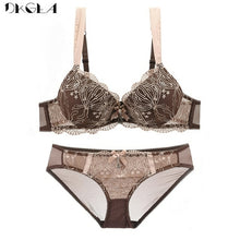 Load image into Gallery viewer, Fashion New Underwear Set Sexy Red Brassiere Cotton Thick A B C Cup