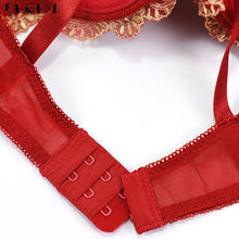 Load image into Gallery viewer, Fashion New Underwear Set Sexy Red Brassiere Cotton Thick A B C Cup