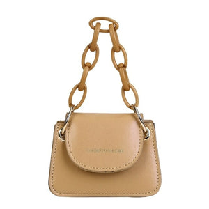 Fashion PU Leather Crossbody Bag Women Acrylic Chain Mini Small Tote