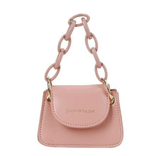 Load image into Gallery viewer, Fashion PU Leather Crossbody Bag Women Acrylic Chain Mini Small Tote