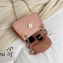 Load image into Gallery viewer, Fashion PU Leather Crossbody Bag Women Acrylic Chain Mini Small Tote