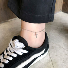 Load image into Gallery viewer, Fashion Pure Sterling Silver Cross Love Heart Ankle Chain Same