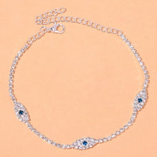 Load image into Gallery viewer, Fashion Rhinestone Blue Evil Eye Ankle Bracelet Femme for Women Ancle