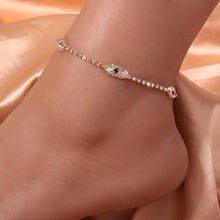 Load image into Gallery viewer, Fashion Rhinestone Blue Evil Eye Ankle Bracelet Femme for Women Ancle