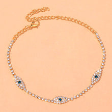 Load image into Gallery viewer, Fashion Rhinestone Blue Evil Eye Ankle Bracelet Femme for Women Ancle