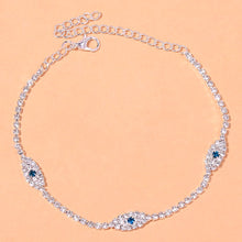 Load image into Gallery viewer, Fashion Rhinestone Blue Evil Eye Ankle Bracelet Femme for Women Ancle