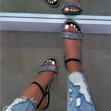 Load image into Gallery viewer, Fashion Rhinestone Sandals for Women Bling Diamond Ladies Slippers - Sophornlilly