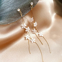 Load image into Gallery viewer, Fashion Rose Petal Drop Earrings for Women long