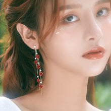 Load image into Gallery viewer, Fashion Rose Petal Drop Earrings for Women long