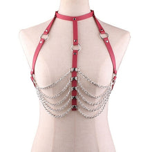 Load image into Gallery viewer, Fashion Sexy Harajuku Handmade Holographic Choker Harness Punk Collar
