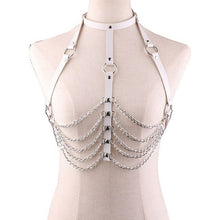 Load image into Gallery viewer, Fashion Sexy Harajuku Handmade Holographic Choker Harness Punk Collar