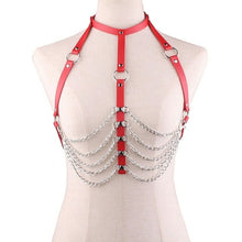 Load image into Gallery viewer, Fashion Sexy Harajuku Handmade Holographic Choker Harness Punk Collar