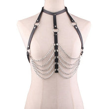 Load image into Gallery viewer, Fashion Sexy Harajuku Handmade Holographic Choker Harness Punk Collar